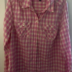 Express plaid button down shirt SP